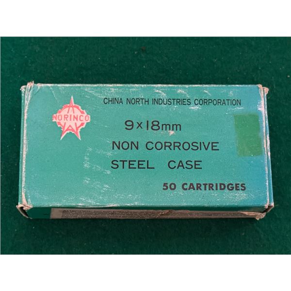 9x18mm Makarov Norinco Steel Case Factory Ammunition