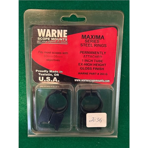 Warne Maxima 1 Inch Extra High Steel Scope Rings