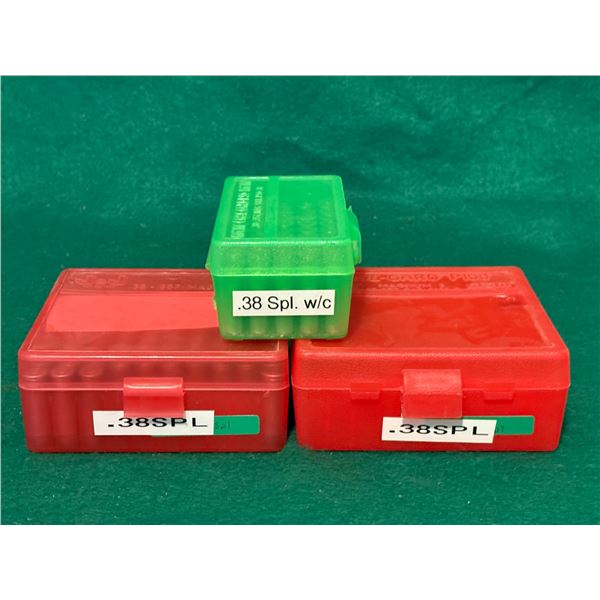 .38 SPL Reloaded Ammunition in Hard Plastic Cases