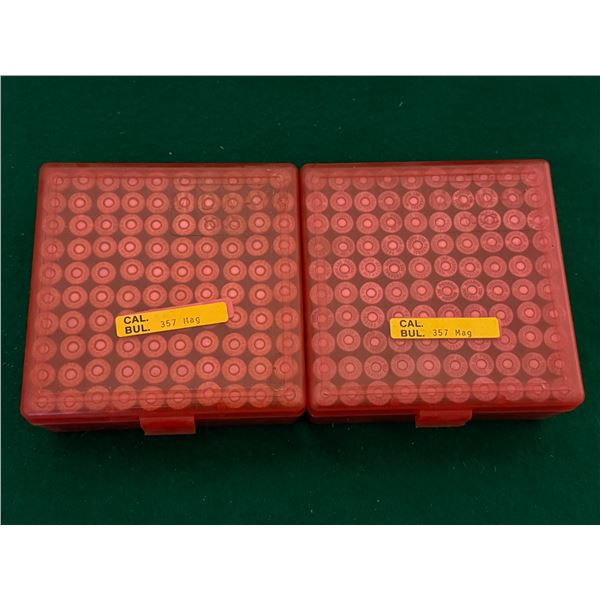 357 Magnum Reloaded Ammunition in Plastic Cases