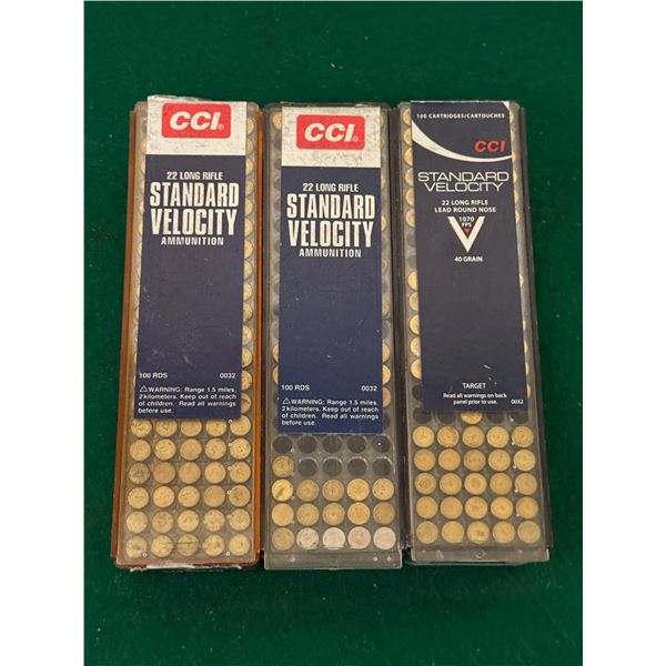 22 LR Standard Velocity CCI Factory Ammunition