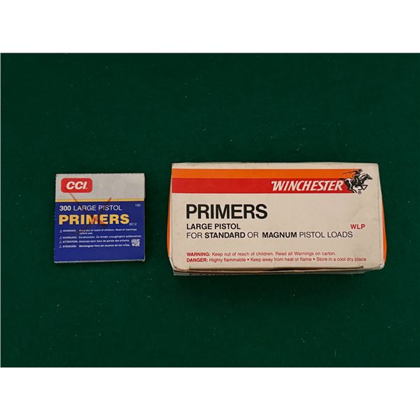 Large Pistol Primers Winchester and CCI