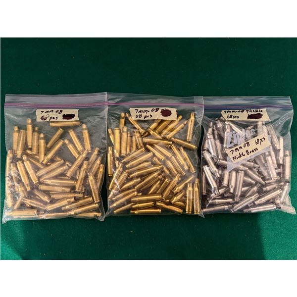 7 mm 08 Brass and Nickel Casings