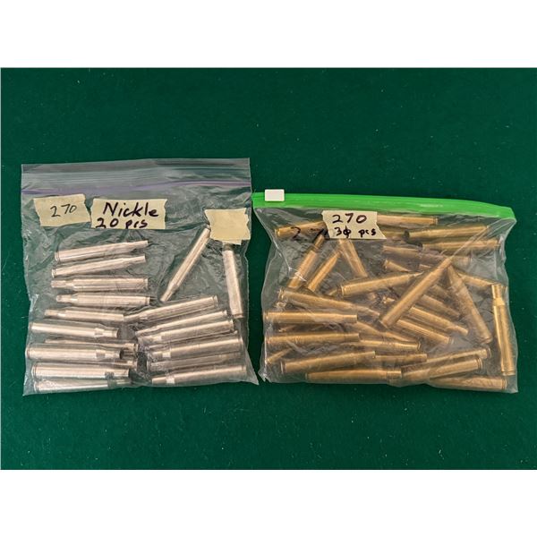 270 Win Brass and Nickel Casings