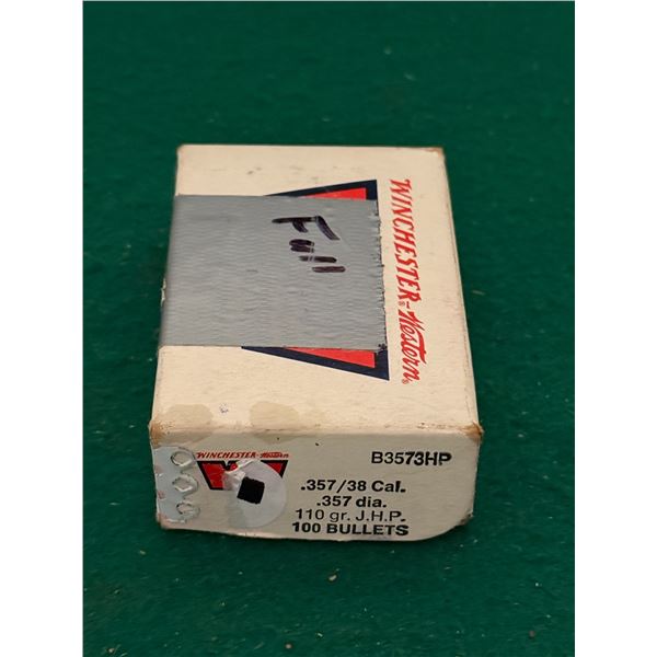 .357 / 38 CAL 110 Gr JHP Bullets