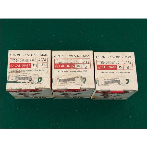 .410/36 Ga 2-1.2" Size 6 Rio Shotshells