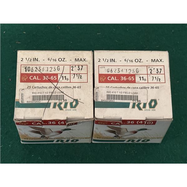 .410/36 Ga 2-1.2" Size 7-1/2 Rio Shotshells