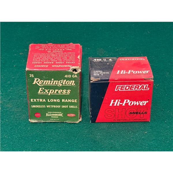 .410 Ga Federal and Remington Mixed Shotshells