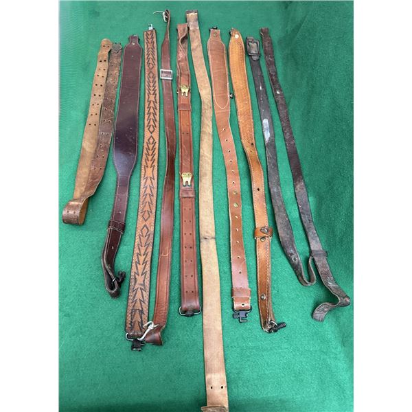 Assorted Leather Rifle & Shotgun Slings