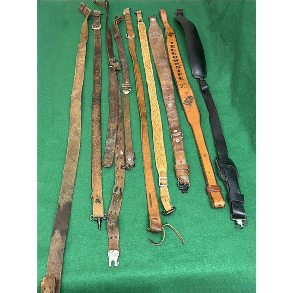 Assorted Leather Rifle Slings