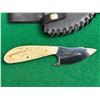 Image 3 : Michael Igo Custom Fixed Blade Hunting Knife with Specialty Leather Sheath.