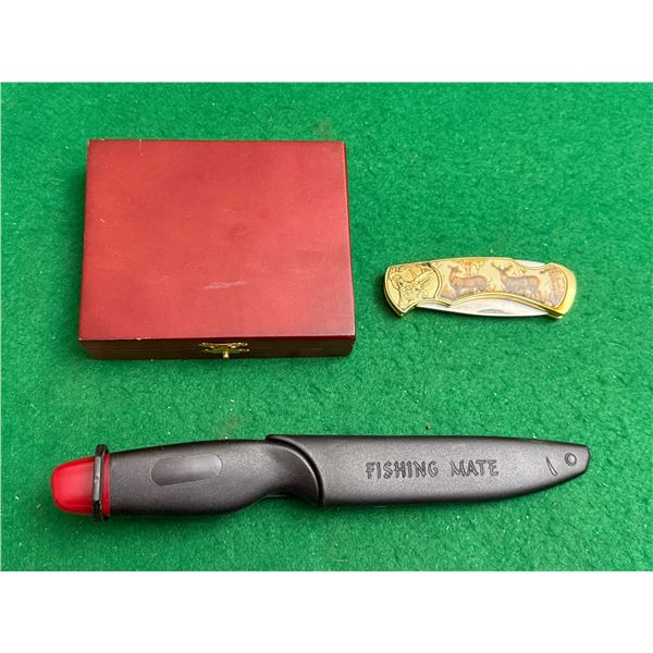 Lot of 3 Wildlife and Fishing Knives