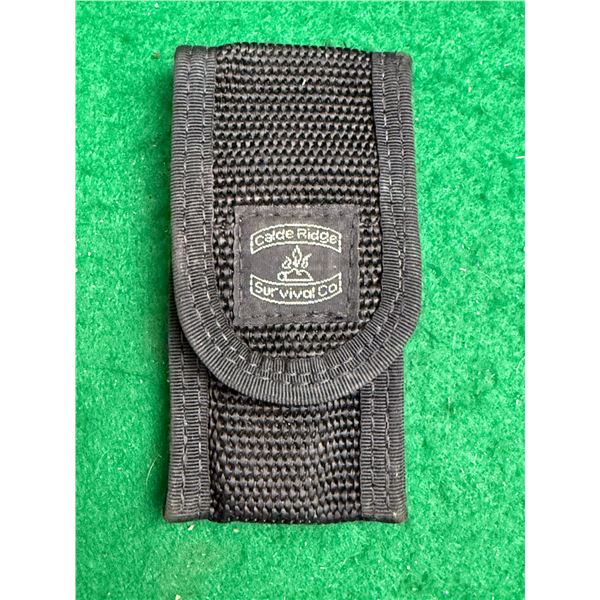 Zippo Stainless Steel Folding Pocket Knife in Calde Ridge Survival Co. Nylon Case