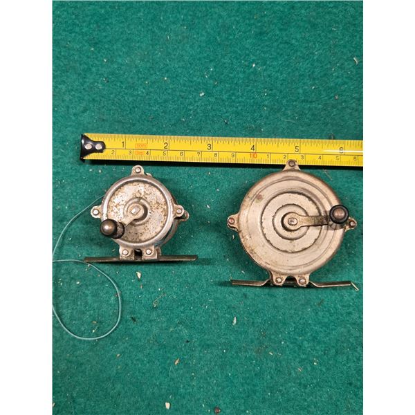 Antique Hendrx 2 1/4" Fishing Reel & a 1 1/2"  Fishing Reel