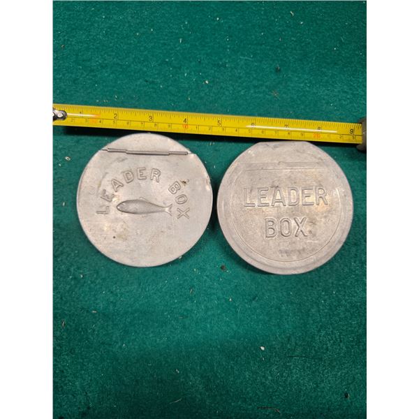 2  4" Aluminum Fishing Leader Boxes