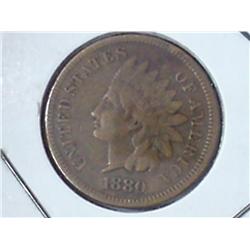 1880 Indian head cent (fine plus)