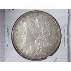1888 Morgan silver dollar