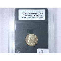 2005-D Roosevelt Dime INB SMS 70