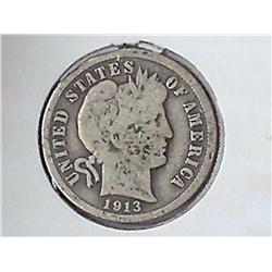 1913 Barber Dime