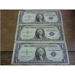 3-1935-G One Dollar Silver Certificates