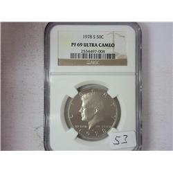 1978-S Kennedy Half NGC PF69 Ultra Cameo