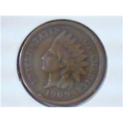 1909 Indian Head Cent (VF+)
