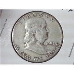 1951 Franklin Half Dollar