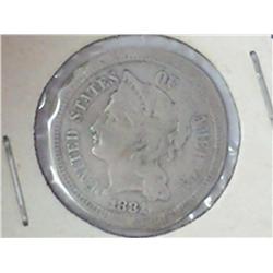 1881 Three Cent (Nickel)