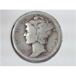 1920 Mercury Dime