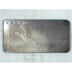 1 Ounce Silver .999 Fine Ingot
