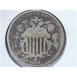 1868 Shield Nickel