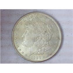 1921 Morgan Silver Dollar (UNC)