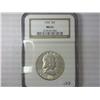 Image 1 : 1955 Franklin Half Dollar NGC MS63
