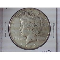 1923-D Peace Silver Dollar