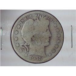 1915-D Barber Half Dollar