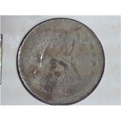 1843-O Seated Liberty Quarter (Corroded)