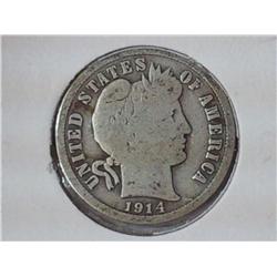 1914 Barber Dime