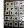 Image 1 : Sheet Of 20 Assorted Error Lincoln Cents