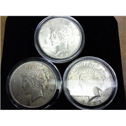 3-1923 Peace Silver Dollars