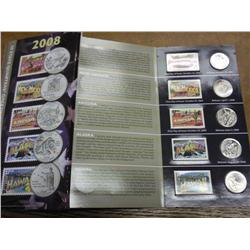 2008 US Mint/USPS 50 State Quarters Portfolio