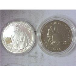 1982-S Washington And 1986-S SOL Halves (Proof)