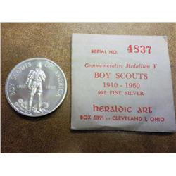 1960 Boy Scouts Of America Silver Medallion (UNC)