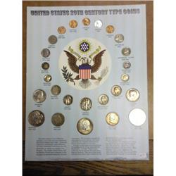 United States 20th Century Type Set (As Shown)