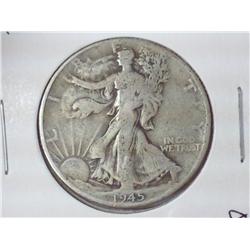 1945 Walking Liberty Half Dollar