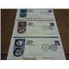Image 1 : 3 US Mint FDC's With Quarters NV, ND And SD