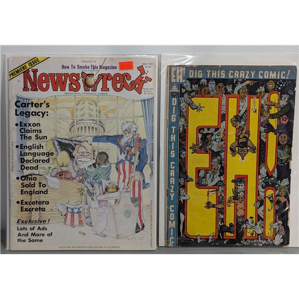 1977 Newswreck Premier Issue & EH! #1 Comic