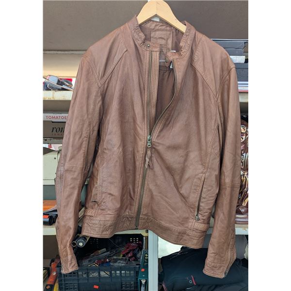 HE by Mango Genuine Leather Jacket