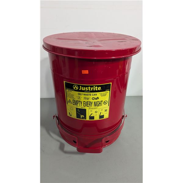 Justrite Oil Waste Can