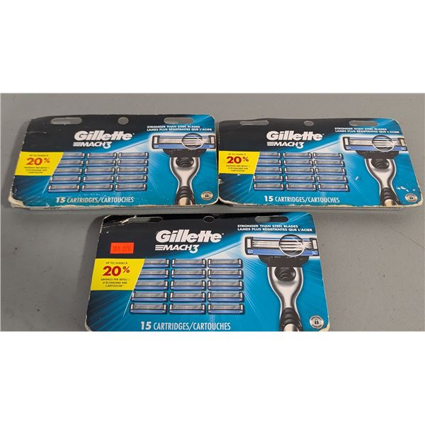 Lot of Gillette Mach 3 Cartridges