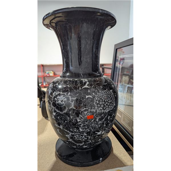 Etched Marble Vase